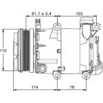 Kompressor, Klimaanlage ACP 866 000P