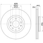 Bremsscheibe 8DD 355 114-491 Bremsscheibe 8DD 355 114-491