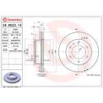 Brembo 09.B622.10 Bremsscheibe PRIME LINE Brembo 09.B622.10 Bremsscheibe PRIME LINE