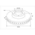 Bremsscheibe 672800