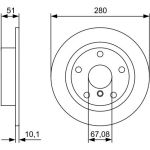 Bremsscheibe 0 986 479 C92