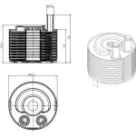 Ölkühler, Motoröl 31819 Ölkühler, Motoröl 31819