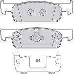 Valeo 601716 Bremsbelagsatz, Scheibenbremse
