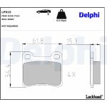 Delphi LP915 Bremsbelagsatz, Scheibenbremse Delphi LP915 Bremsbelagsatz, Scheibenbremse