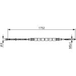BOSCH 1 987 477 690 Seilzug, Feststellbremse BOSCH 1 987 477 690 Seilzug, Feststellbremse
