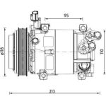 Kompressor, Klimaanlage ACP 1468 000P Kompressor, Klimaanlage ACP 1468 000P