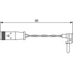 Warnkontakt, Bremsbelagverschleiß 1 987 473 070 Warnkontakt, Bremsbelagverschleiß 1 987 473 070