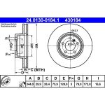 Bremsscheibe 24.0130-0184.1