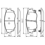 BOSCH 0 986 494 394 Bremsbelagsatz, Scheibenbremse BOSCH 0 986 494 394 Bremsbelagsatz, Scheibenbremse