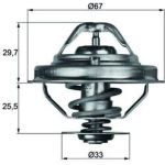 Thermostat, Kühlmittel TX 38 80D