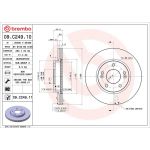 Brembo 09.C249.11 Bremsscheibe PRIME LINE - UV Coated Brembo 09.C249.11 Bremsscheibe PRIME LINE - UV Coated