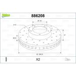 Bremsscheibe 886208 Bremsscheibe 886208