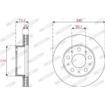 Bremsscheibe DDF2795-1 Bremsscheibe DDF2795-1