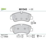Valeo 601543 Bremsbelagsatz, Scheibenbremse Valeo 601543 Bremsbelagsatz, Scheibenbremse
