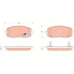 Bremsbelagsatz, Scheibenbremse GDB3369 Bremsbelagsatz, Scheibenbremse GDB3369