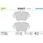 Valeo 610417 Bremsbelagsatz, Scheibenbremse E-PERFORMANCE