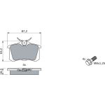 BOSCH 0 986 461 769 Bremsbelagsatz, Scheibenbremse BOSCH 0 986 461 769 Bremsbelagsatz, Scheibenbremse
