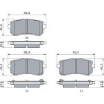 BOSCH 0 986 424 956 Bremsbelagsatz, Scheibenbremse