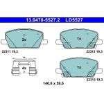 ATE 13.0470-5527.2 Bremsbelagsatz, Scheibenbremse Ceramic ATE 13.0470-5527.2 Bremsbelagsatz, Scheibenbremse Ceramic