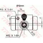 TRW BWD316 Radbremszylinder TRW BWD316 Radbremszylinder