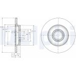 Delphi BG3416 Bremsscheibe Delphi BG3416 Bremsscheibe