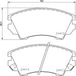 Bremsbelagsatz, Scheibenbremse 8DB 355 013-041 Bremsbelagsatz, Scheibenbremse 8DB 355 013-041