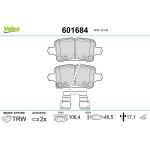 Valeo 601684 Bremsbelagsatz, Scheibenbremse Valeo 601684 Bremsbelagsatz, Scheibenbremse