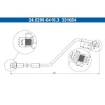 ATE 24.5298-0418.3 Bremsschlauch