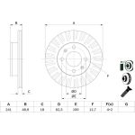 Bremsscheibe 0 986 479 E73 Bremsscheibe 0 986 479 E73
