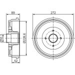 Bremstrommel 0 986 477 287 Bremstrommel 0 986 477 287