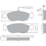 Metzger 1170476 Bremsbelagsatz, Scheibenbremse Metzger 1170476 Bremsbelagsatz, Scheibenbremse