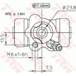 TRW BWA154 Radbremszylinder TRW BWA154 Radbremszylinder