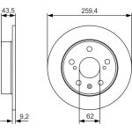 Bremsscheibe 0 986 479 C44