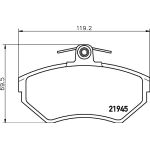 Bremsbelagsatz, Scheibenbremse 8DB 355 018-241 Bremsbelagsatz, Scheibenbremse 8DB 355 018-241