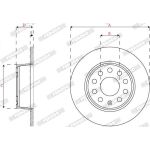 Bremsscheibe DDF2825C
