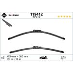 SWF 119412 Scheibenwischer VisioFlex 650, 380 mm vorne, Rahmenlos, mit Spoiler SWF 119412 Scheibenwischer VisioFlex 650, 380 mm vorne, Rahmenlos, mit Spoiler