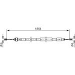 BOSCH 1 987 477 591 Seilzug, Feststellbremse BOSCH 1 987 477 591 Seilzug, Feststellbremse