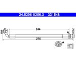 ATE 24.5296-0256.3 Bremsschlauch