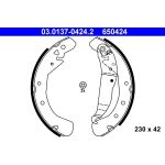 ATE 03.0137-0424.2 Bremsbackensatz ATE 03.0137-0424.2 Bremsbackensatz