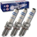 3 x BOSCH Zündkerze 0 241 145 528 Platinum Iridium Evo