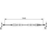 BOSCH 1 987 482 541 Seilzug, Feststellbremse BOSCH 1 987 482 541 Seilzug, Feststellbremse