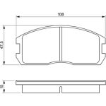 BOSCH 0 986 491 260 Bremsbelagsatz, Scheibenbremse BOSCH 0 986 491 260 Bremsbelagsatz, Scheibenbremse