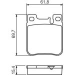 BOSCH 0 986 460 965 Bremsbelagsatz, Scheibenbremse BOSCH 0 986 460 965 Bremsbelagsatz, Scheibenbremse