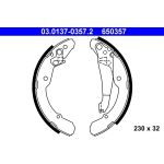 ATE 03.0137-0357.2 Bremsbackensatz ATE 03.0137-0357.2 Bremsbackensatz
