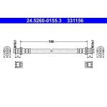 ATE 24.5260-0155.3 Bremsschlauch ATE 24.5260-0155.3 Bremsschlauch