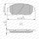Ferodo FDB5232 Bremsbelagsatz, Scheibenbremse PREMIER ECO FRICTION Ferodo FDB5232 Bremsbelagsatz, Scheibenbremse PREMIER ECO FRICTION