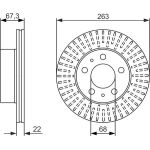 BOSCH 0 986 479 480 Bremsscheibe
