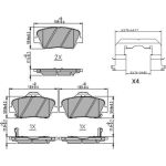 Bremsbelagsatz, Scheibenbremse FDB4396 Bremsbelagsatz, Scheibenbremse FDB4396