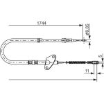 BOSCH 1 987 477 122 Seilzug, Feststellbremse BOSCH 1 987 477 122 Seilzug, Feststellbremse