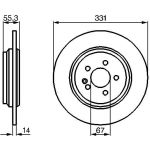 Bremsscheibe 0 986 478 995 Bremsscheibe 0 986 478 995